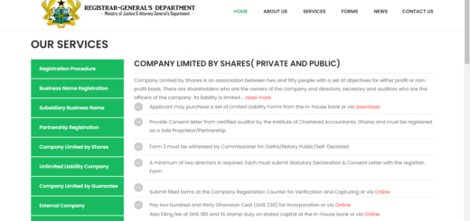 Business Registration and Ownership in Ghana | RGD Website